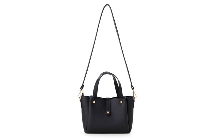 Vince Camuto Bolso de Mano Bellagio - Negro, 100% Piel de Polivinilo, Elegante y Sofisticado para Cualquier Ocasión